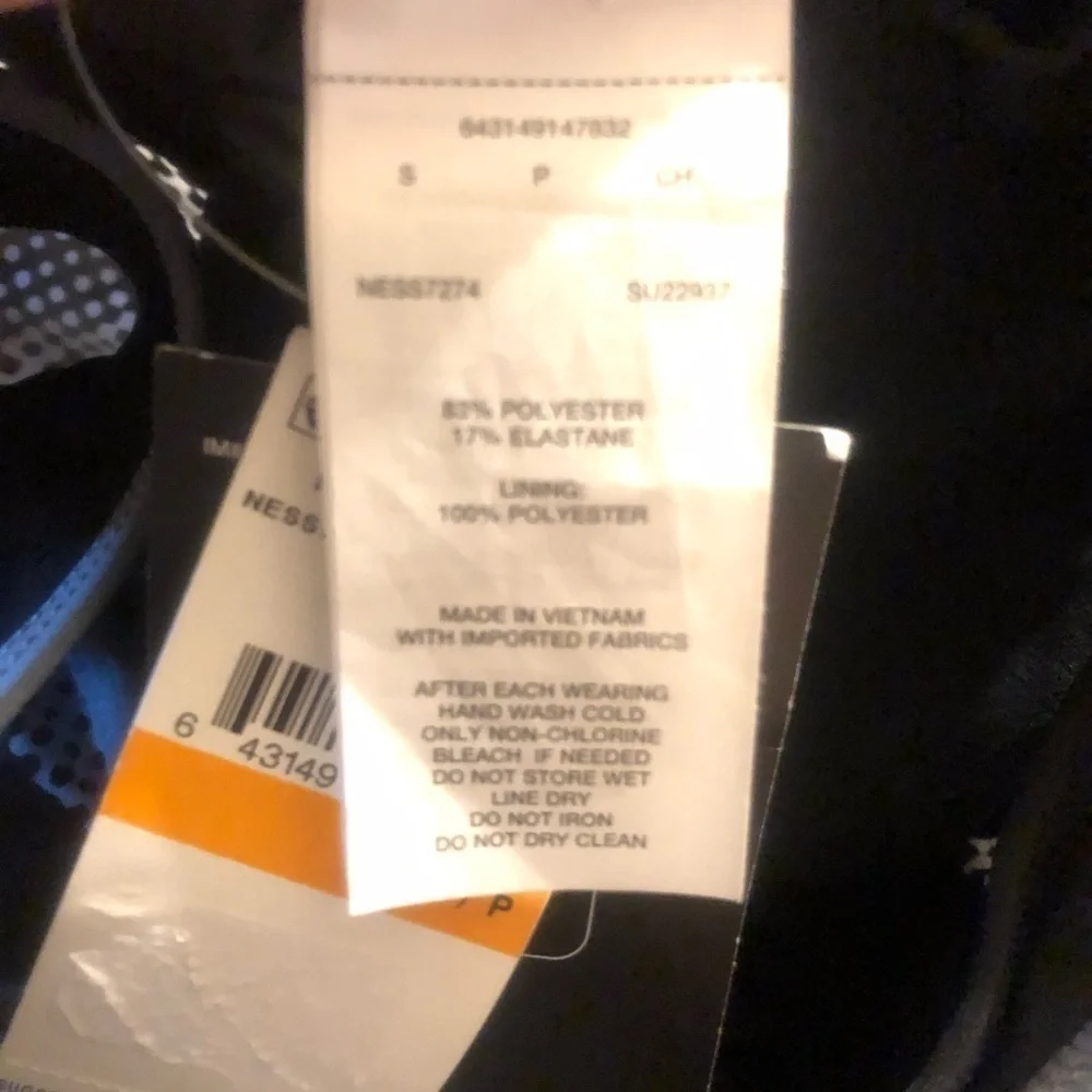 Nike Black Wind Printed Racerback Tankini top